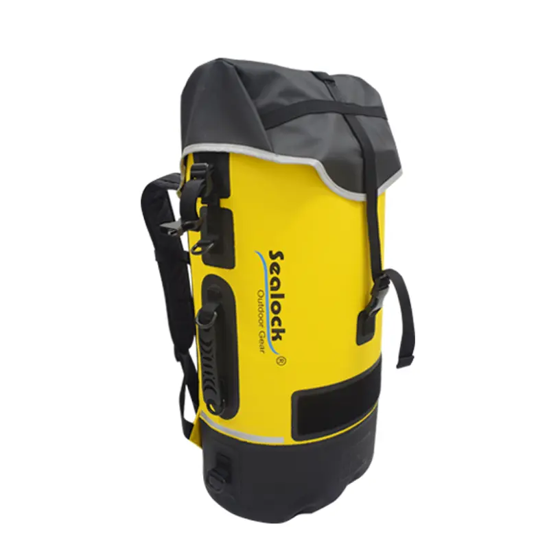 45L / 55L / 65L IPX8 табиғи резеңке тығыздағышпен су өткізбейтін үңгір рюкзактары